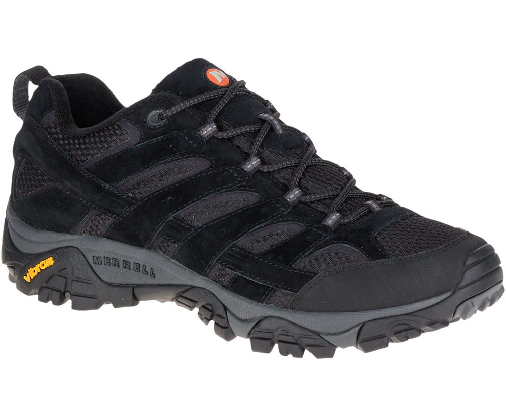 Merrell Hiking Shoes Black - Moab 2 Ventilator - Mens 04CIYUNDX